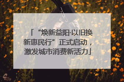 “焕新益阳·以旧换新惠民行”正式启动，激发城市消费新活力