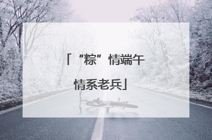 “粽”情端午 情系老兵
