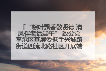 “粽叶飘香敬贤德 清风伴老话端午” 致公党李沧区基层委携手兴城路街道四流北路社区开展端午节主题活动