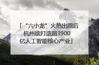 “六小龙”火热出圈后 杭州欲打造超3900亿人工智能核心产业