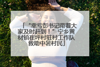 “幸亏彭书记带着大家及时赶到！”宁乡黄材镇崔坪村驻村工作队救助中暑村民