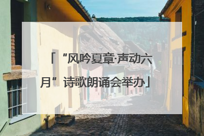 “风吟夏章·声动六月”诗歌朗诵会举办
