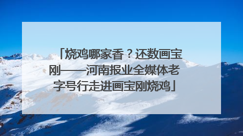 烧鸡哪家香？还数画宝刚——河南报业全媒体老字号行走进画宝刚烧鸡