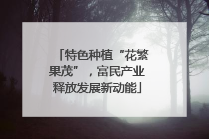 特色种植“花繁果茂”，富民产业释放发展新动能