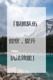 狠抓队伍督察，提升执法效能