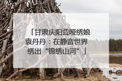 甘肃庆阳聋哑绣娘袁丹丹：在静音世界绣出“锦绣山河”