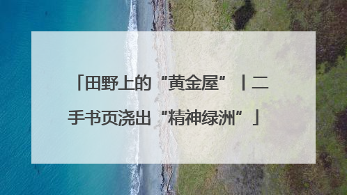田野上的“黄金屋”丨二手书页浇出“精神绿洲”