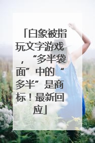 白象被指玩文字游戏，“多半袋面”中的“多半”是商标！最新回应