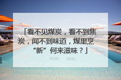 看不见煤炭，看不到焦炭，闻不到味道，煤里烹“新”何来滋味？