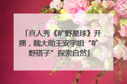真人秀《旷野星球》开播，魏大勋王安宇组“旷野搭子”探索自然