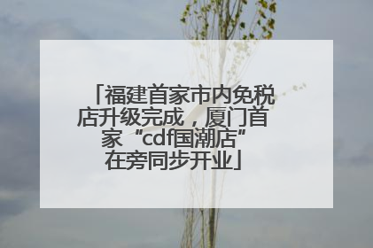 福建首家市内免税店升级完成，厦门首家“cdf国潮店”在旁同步开业