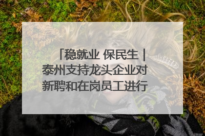 稳就业 保民生｜泰州支持龙头企业对新聘和在岗员工进行实训——到岗就能用 用了就见效