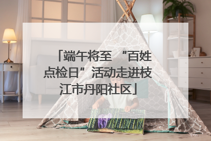 端午将至 “百姓点检日”活动走进枝江市丹阳社区