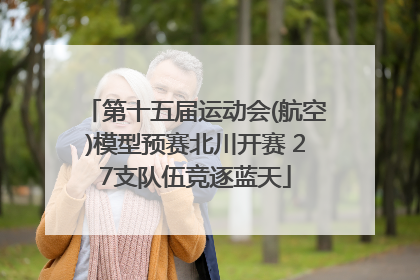 第十五届运动会(航空)模型预赛北川开赛 27支队伍竞逐蓝天