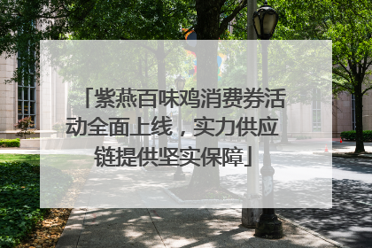 紫燕百味鸡消费券活动全面上线，实力供应链提供坚实保障