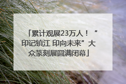 累计观展23万人！“印记镇江 印向未来”大众篆刻展圆满闭幕