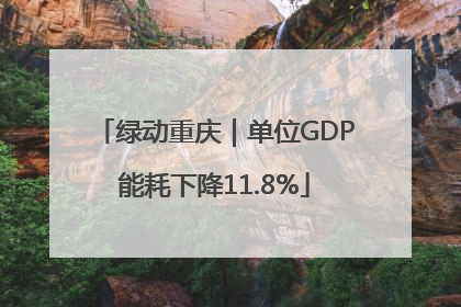绿动重庆｜单位GDP能耗下降11.8%