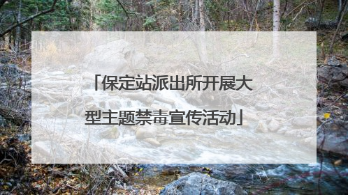 保定站派出所开展大型主题禁毒宣传活动