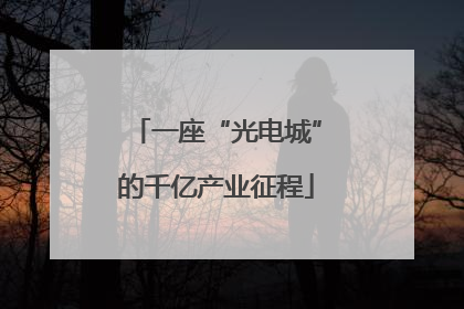 一座“光电城”的千亿产业征程