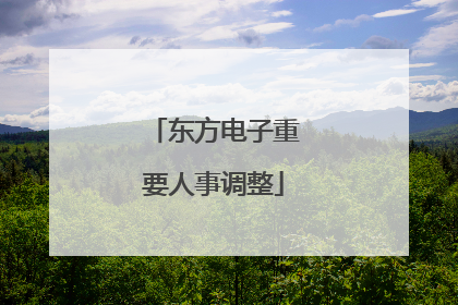 东方电子重要人事调整