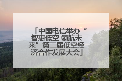 中国电信举办“智惠低空 领航未来”第二届低空经济合作发展大会