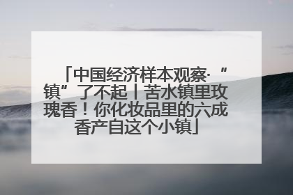 中国经济样本观察·“镇”了不起丨苦水镇里玫瑰香！你化妆品里的六成香产自这个小镇