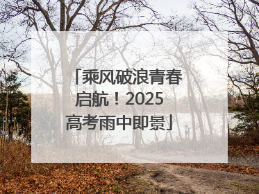 乘风破浪青春启航！2025高考雨中即景