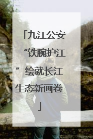 九江公安“铁腕护江”绘就长江生态新画卷