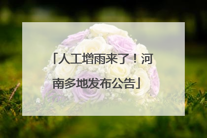 人工增雨来了！河南多地发布公告