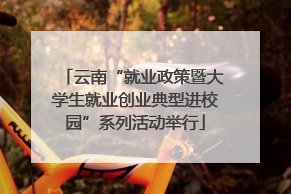 云南“就业政策暨大学生就业创业典型进校园”系列活动举行
