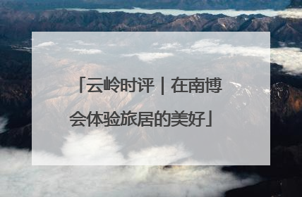 云岭时评｜在南博会体验旅居的美好