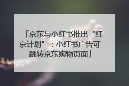 京东与小红书推出“红京计划”：小红书广告可跳转京东购物页面