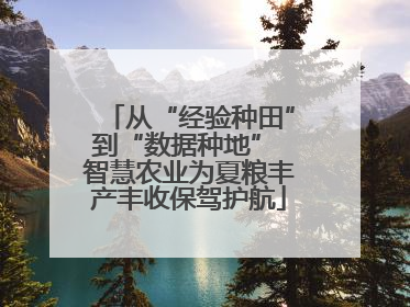 从“经验种田”到“数据种地” 智慧农业为夏粮丰产丰收保驾护航