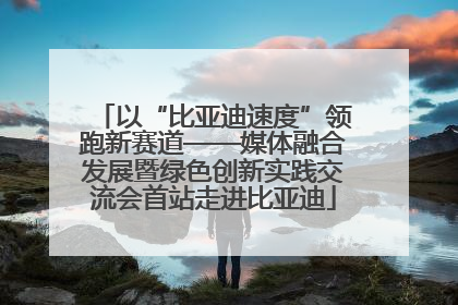 以“比亚迪速度”领跑新赛道——媒体融合发展暨绿色创新实践交流会首站走进比亚迪