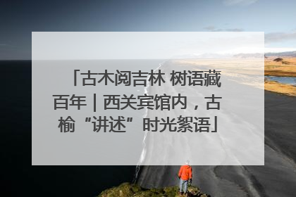 古木阅吉林 树语藏百年｜西关宾馆内，古榆“讲述”时光絮语
