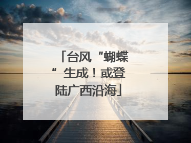 台风“蝴蝶”生成！或登陆广西沿海