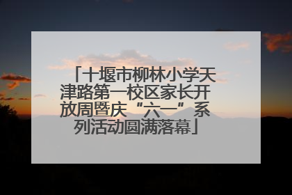 十堰市柳林小学天津路第一校区家长开放周暨庆“六一”系列活动圆满落幕