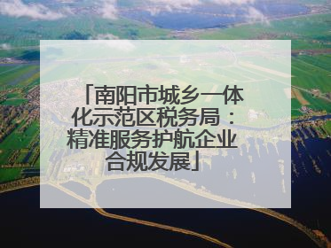 南阳市城乡一体化示范区税务局：精准服务护航企业合规发展