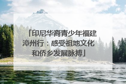 印尼华裔青少年福建漳州行：感受祖地文化和侨乡发展脉搏