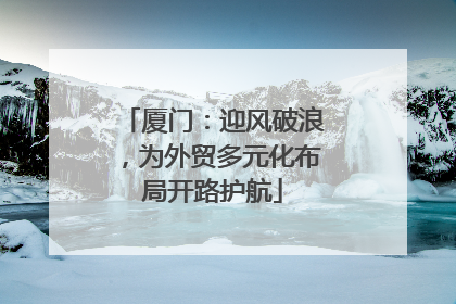 厦门：迎风破浪，为外贸多元化布局开路护航