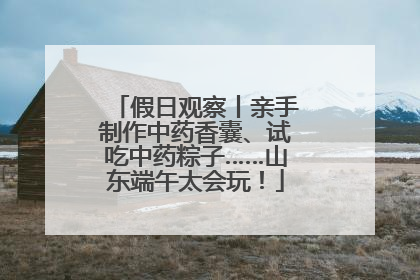 假日观察丨亲手制作中药香囊、试吃中药粽子……山东端午太会玩！