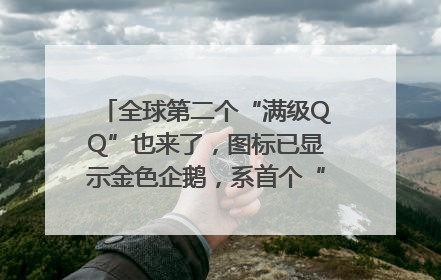 全球第二个“满级QQ”也来了，图标已显示金色企鹅，系首个“满级QQ”的小号