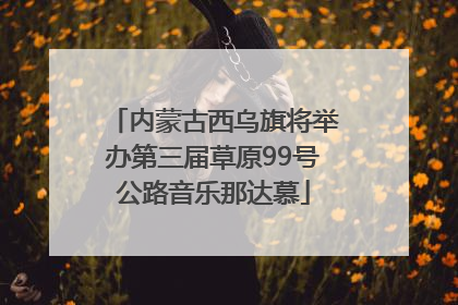 内蒙古西乌旗将举办第三届草原99号公路音乐那达慕