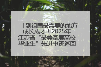 到祖国最需要的地方成长成才！2025年江苏省“最美基层高校毕业生”先进事迹巡回宣讲会在宁启动