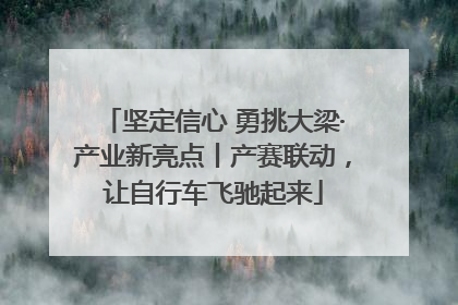 坚定信心 勇挑大梁·产业新亮点丨产赛联动，让自行车飞驰起来