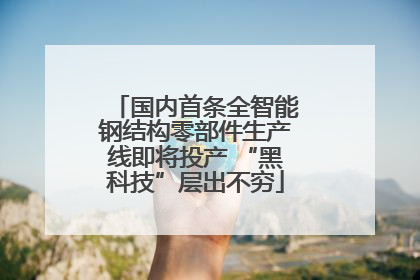 国内首条全智能钢结构零部件生产线即将投产 “黑科技”层出不穷