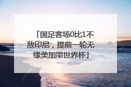 国足客场0比1不敌印尼，提前一轮无缘美加墨世界杯