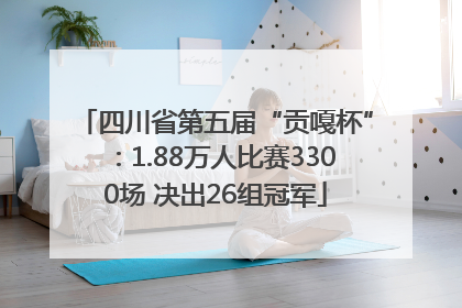 四川省第五届“贡嘎杯”：1.88万人比赛3300场 决出26组冠军