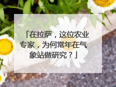在拉萨，这位农业专家，为何常年在气象站做研究？