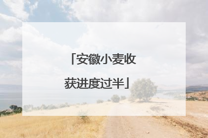 安徽小麦收获进度过半